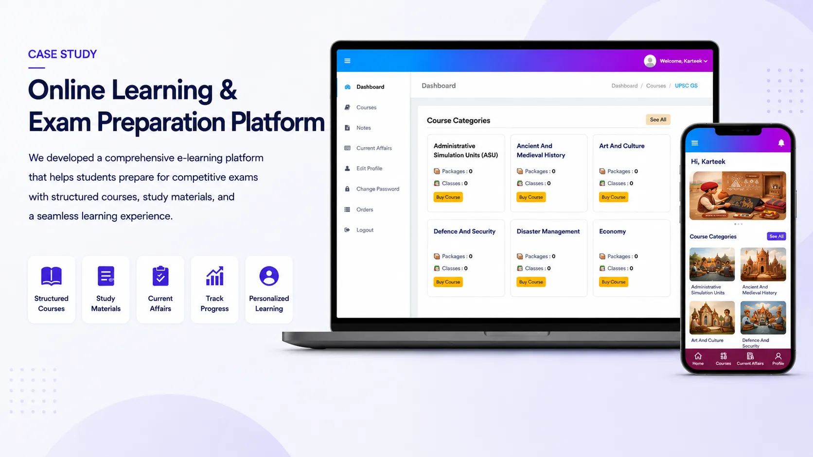 Online Learning & Exam Preparation Platform